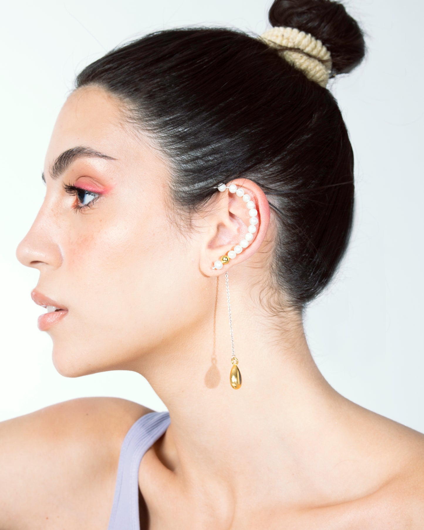 Rond pearl ear cuff