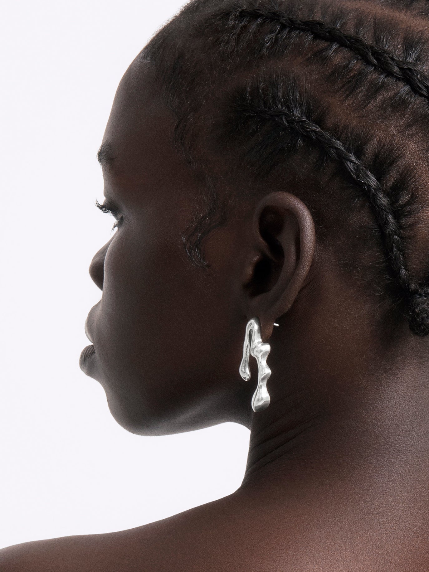 Drip asymmetrical earrings
