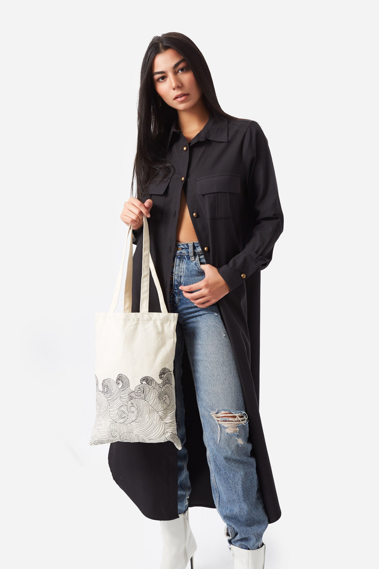 Flow tote bag